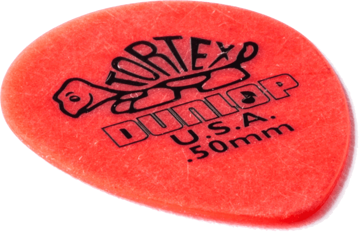 Tortex Small Teardrop Picks, Refill Pack, 36 pcs., red, 0.50 mm 