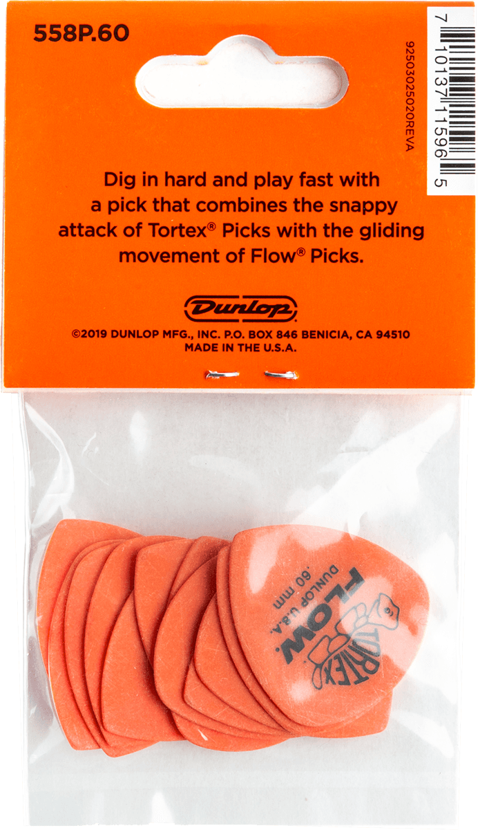 Tortex Flow Standard Picks 0.60 mm Player's Pack 12 pcs.