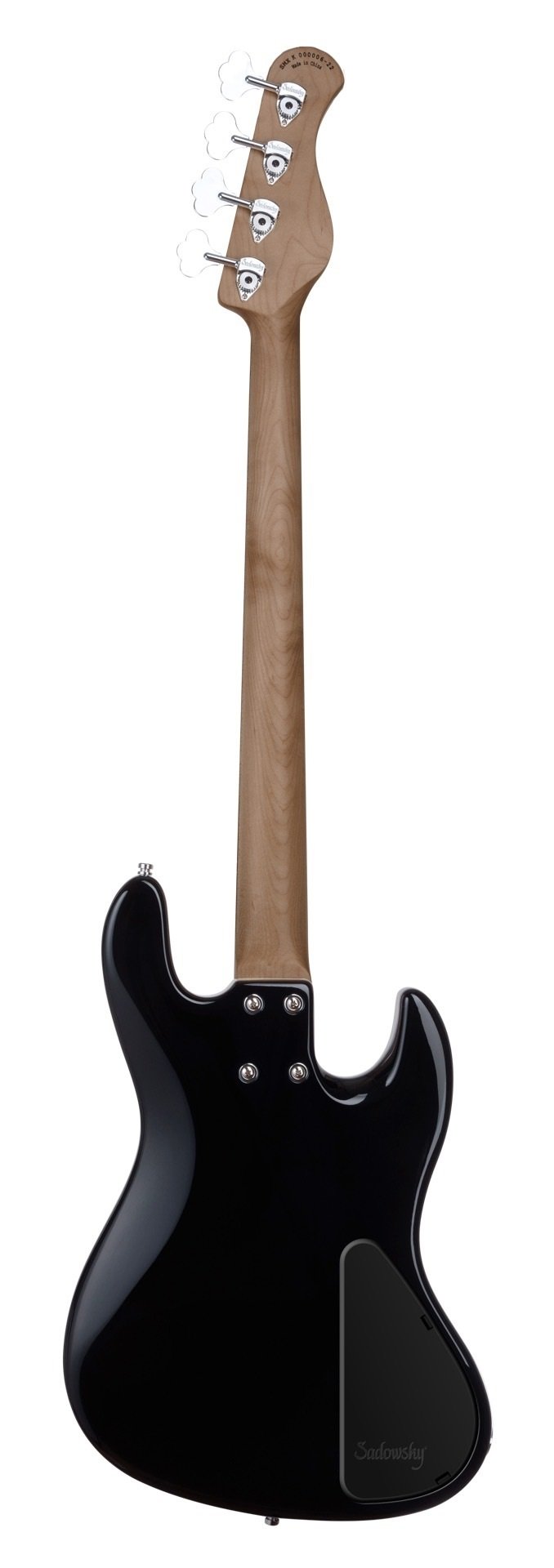 MetroExpress 21-Fret Hybrid P/J Bass, Morado Fingerboard, Lefthand, 4-String - Solid Black High Poli