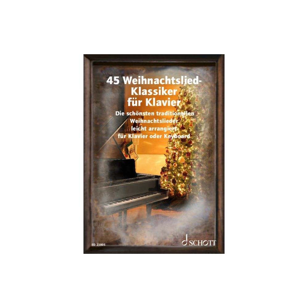 45 Weihnachtslied-Klassiker für Klavier