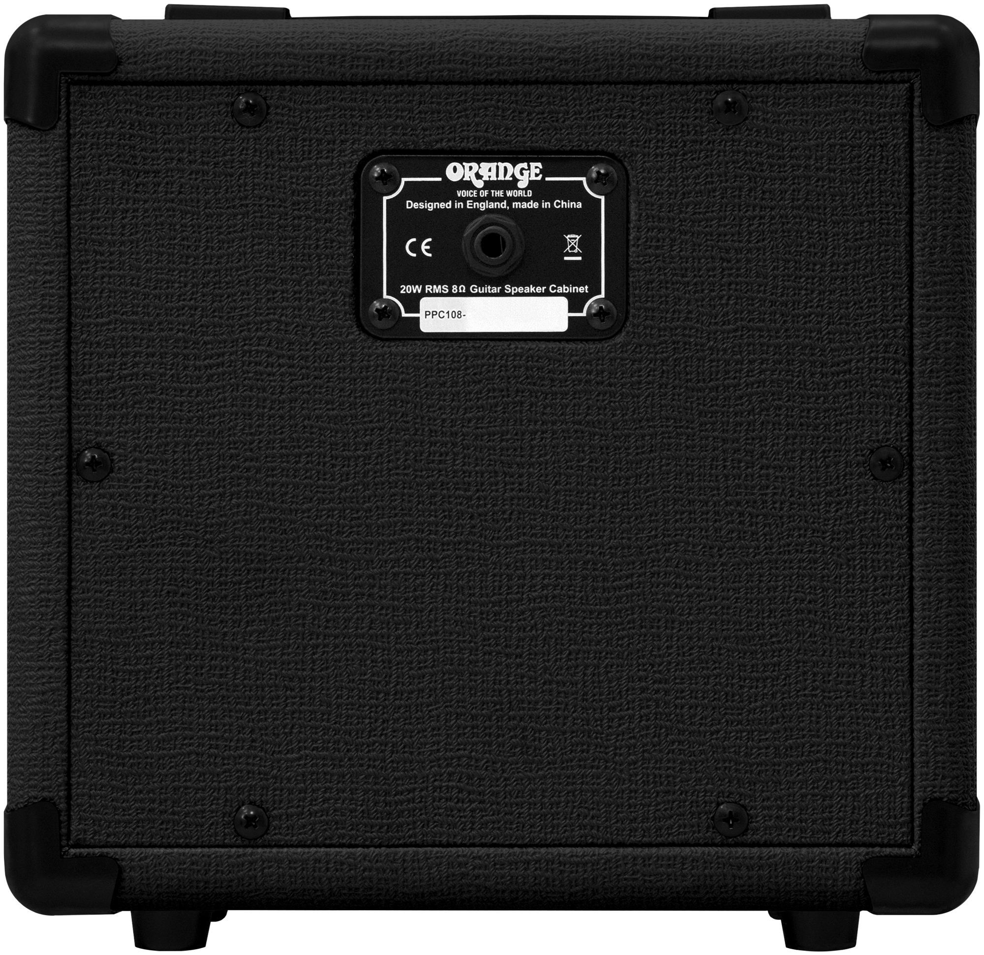 PPC108 Black 1 x 8" Cabinet