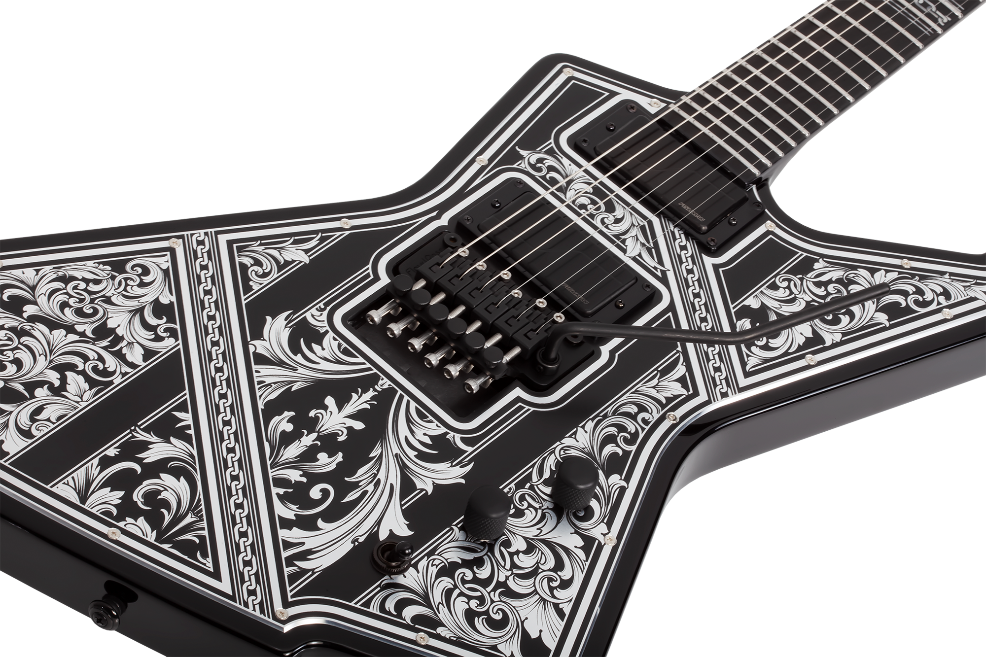 E-1 FR Pryzm Palladium Gloss Black E-Gitarre