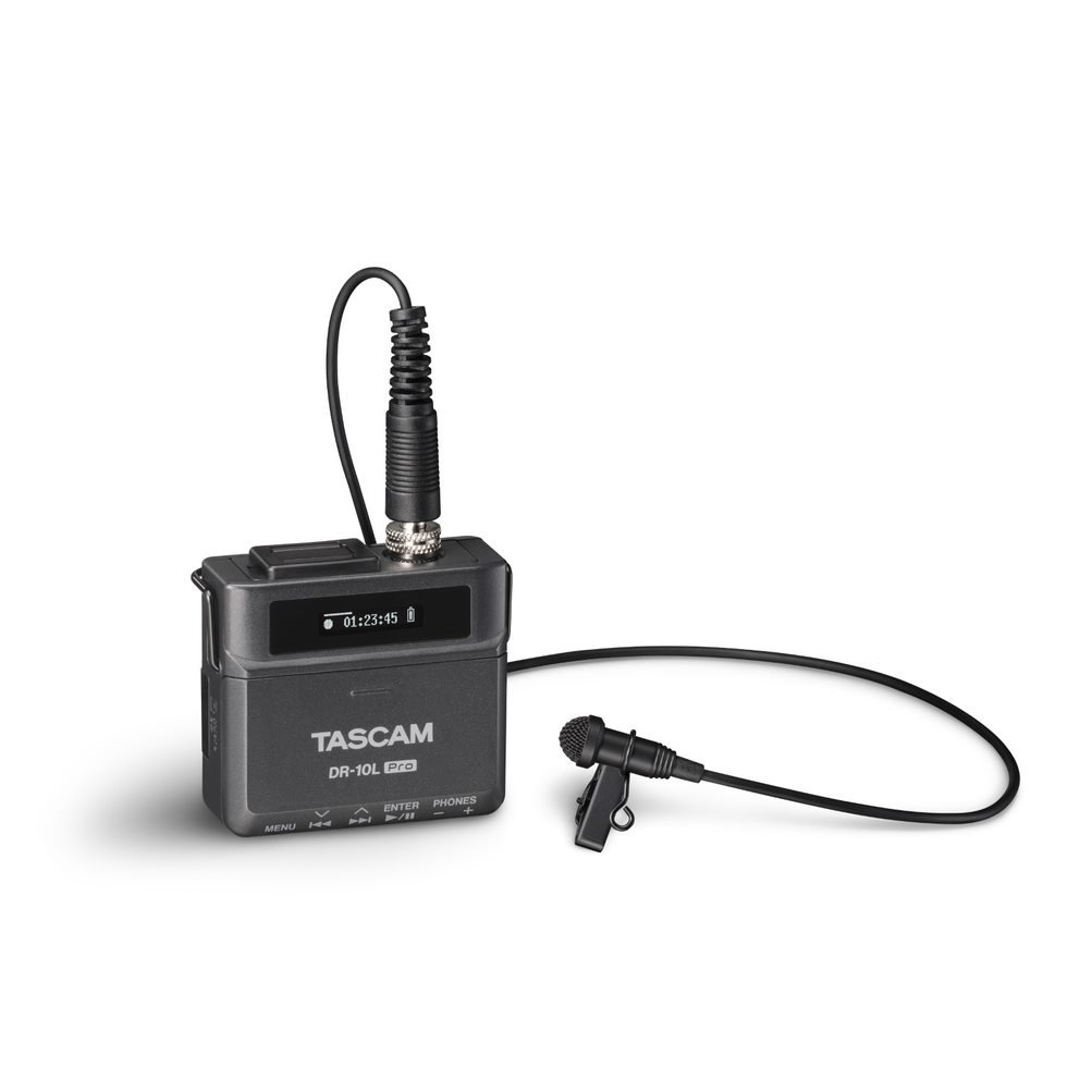 DR-10L Pro 32-Bit-Float-Audiorecorder mit Lavalier-Mikrofon