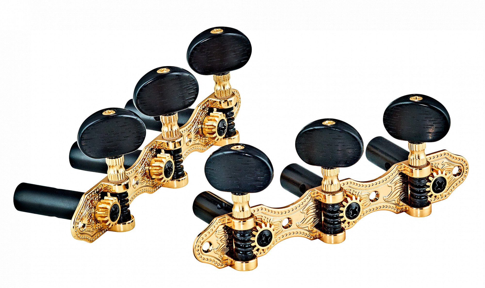 DeLuxe Guitar Tuning Machines - Black/Gold