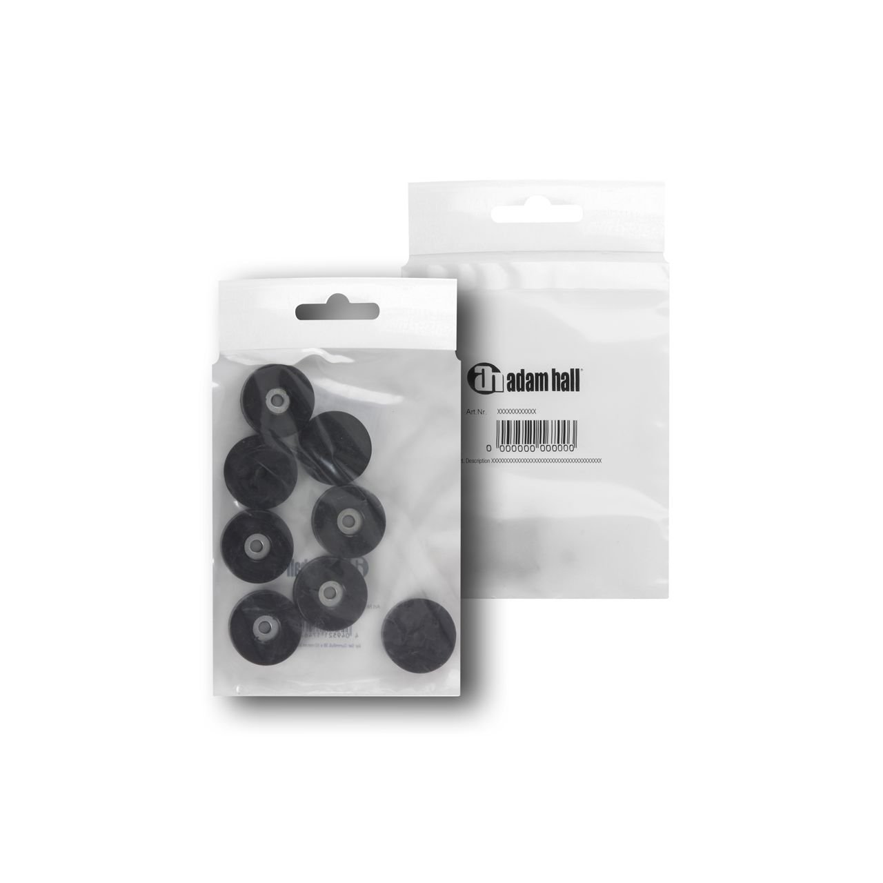 8er Set Gummifuß 38 x 10 mm im Beutel