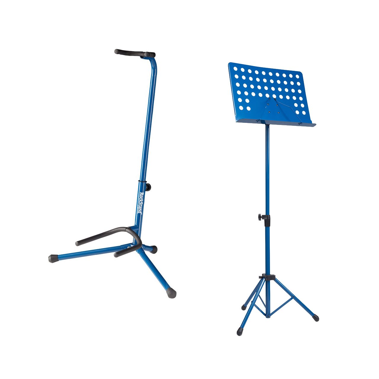 Einsteiger-Bundle 16: Orchesterpult + Gitarrenständer / blau