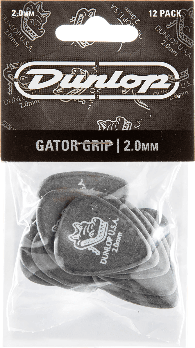 Plektrum Gator Grip, 2.00 mm, Player's Pack (12 Stck.)