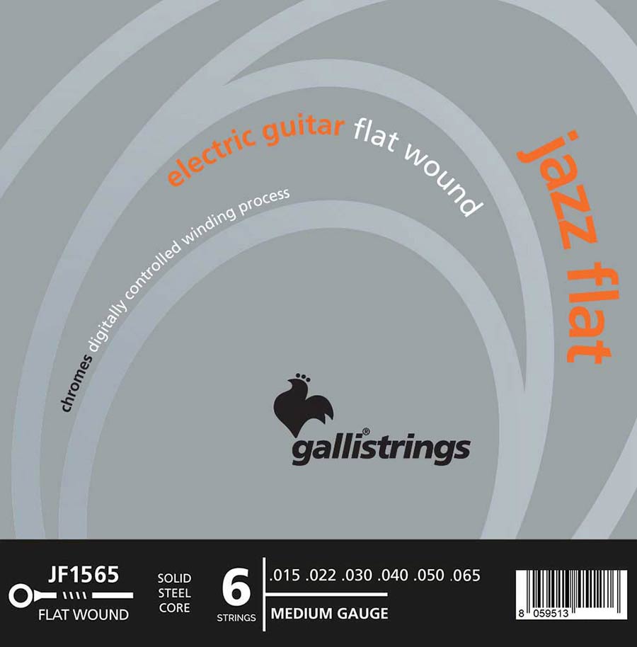 JF-1565 Jazz Flat Custom String Set Electric Flat Wound 015 - 065