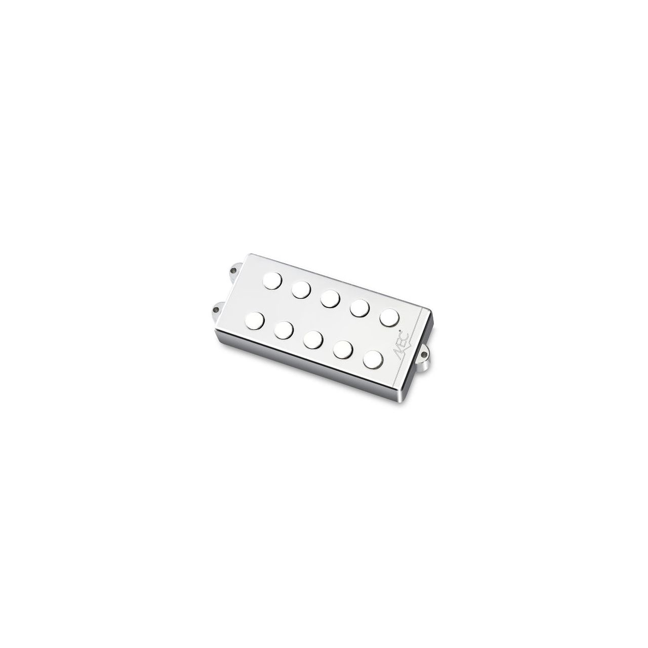 Passive MM-Style Bass Pickup, Metal Cover, 5-String, Neck - Chrome 