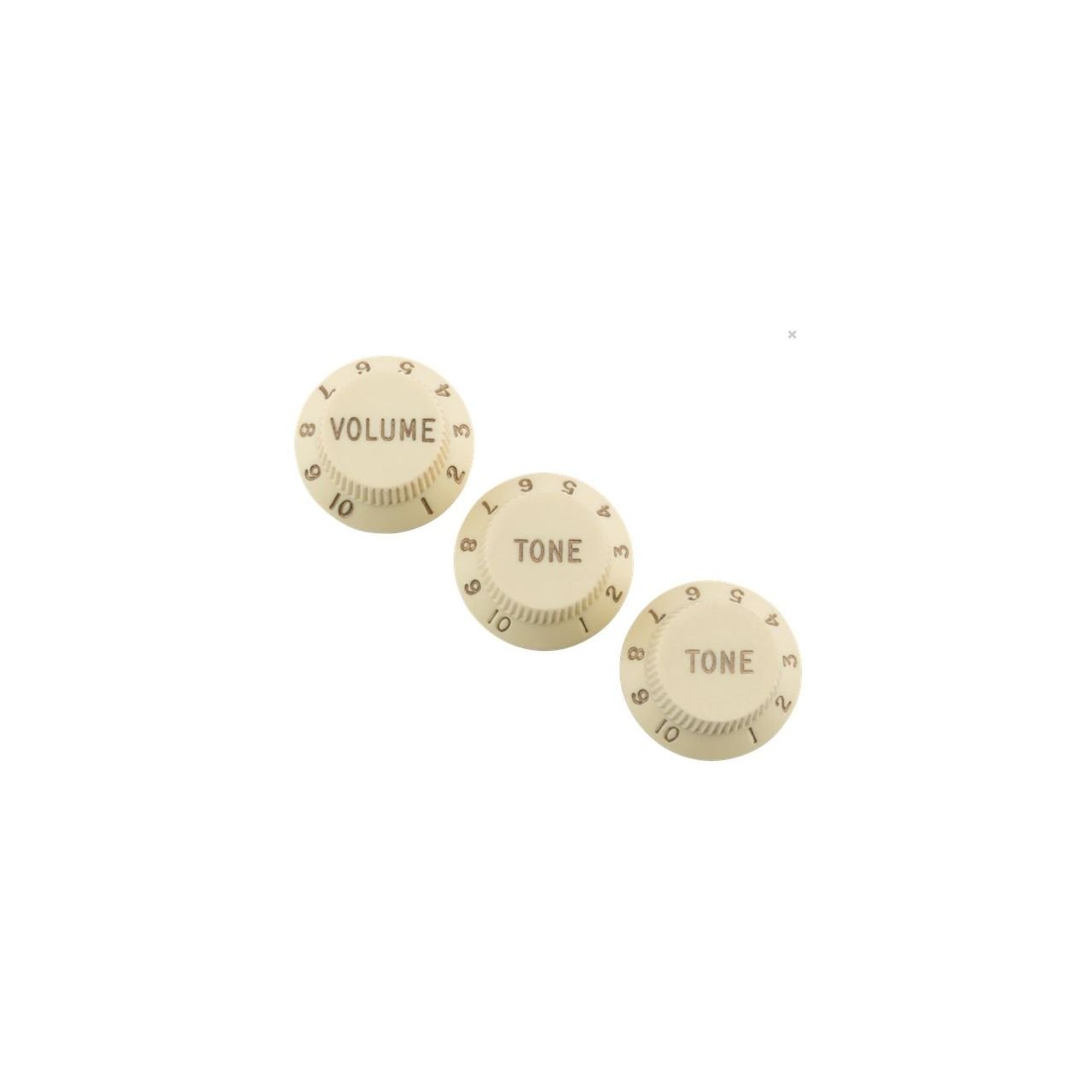Fender Road Worn Strat Knobs Aged White