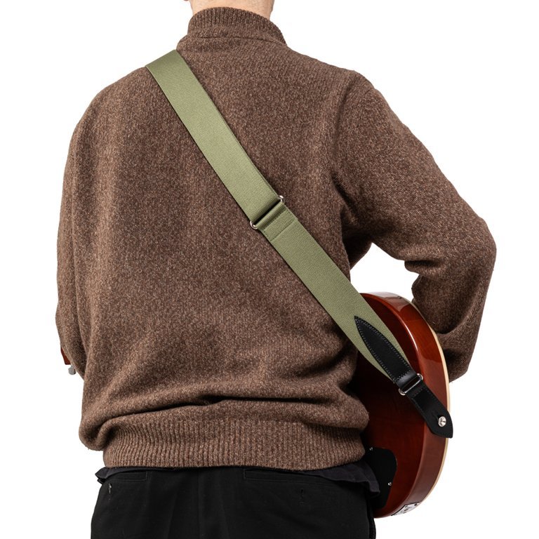 Gitarrengurt Baumwolle Green