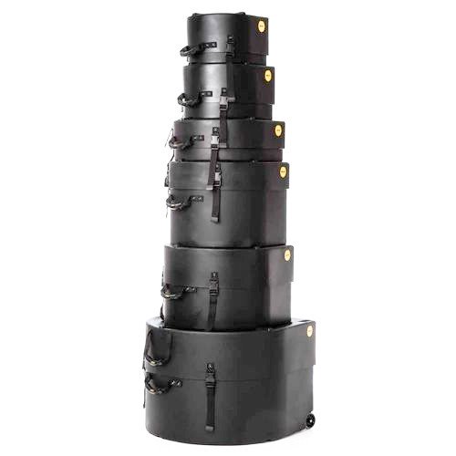 HROCKFUS-6 Drum Case Set 6 teilig schwarz