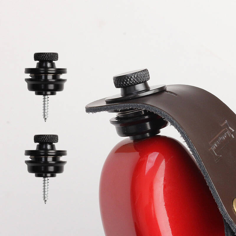 AS-032 Black Guitar Strap Locks 