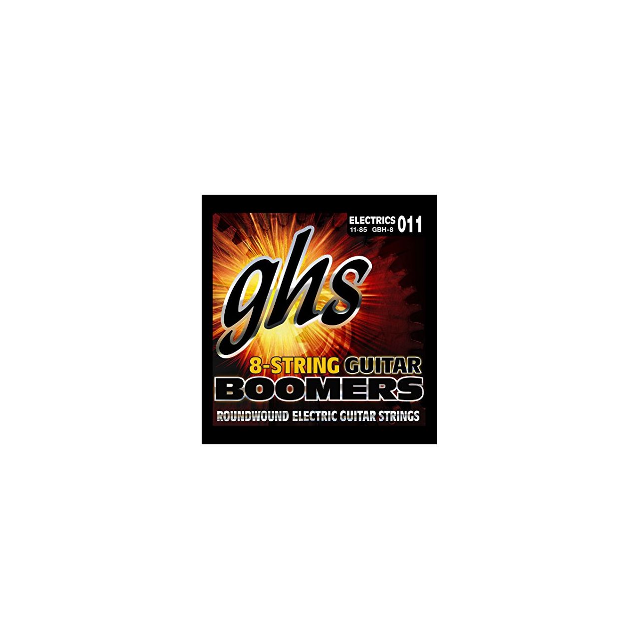 Boomers - GB8H - Electric Guitar String Set, 8-String, Heavy, .011-.085