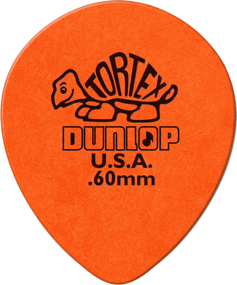 Tortex Teardrop Picks, Refill Pack, 72 pcs., orange, 0.60 mm 
