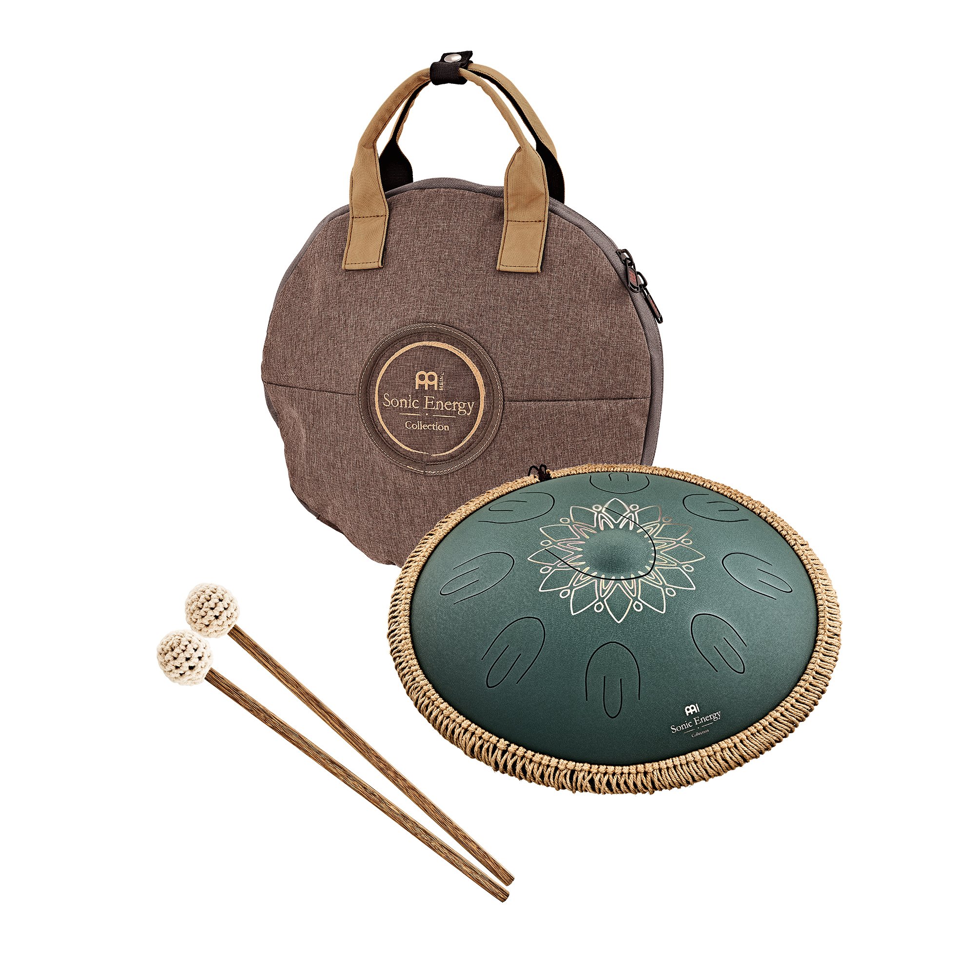 OSTD4DGE Octave Steel Tongue Drum Fis Moll Dunkelgrün 16" 432Hz