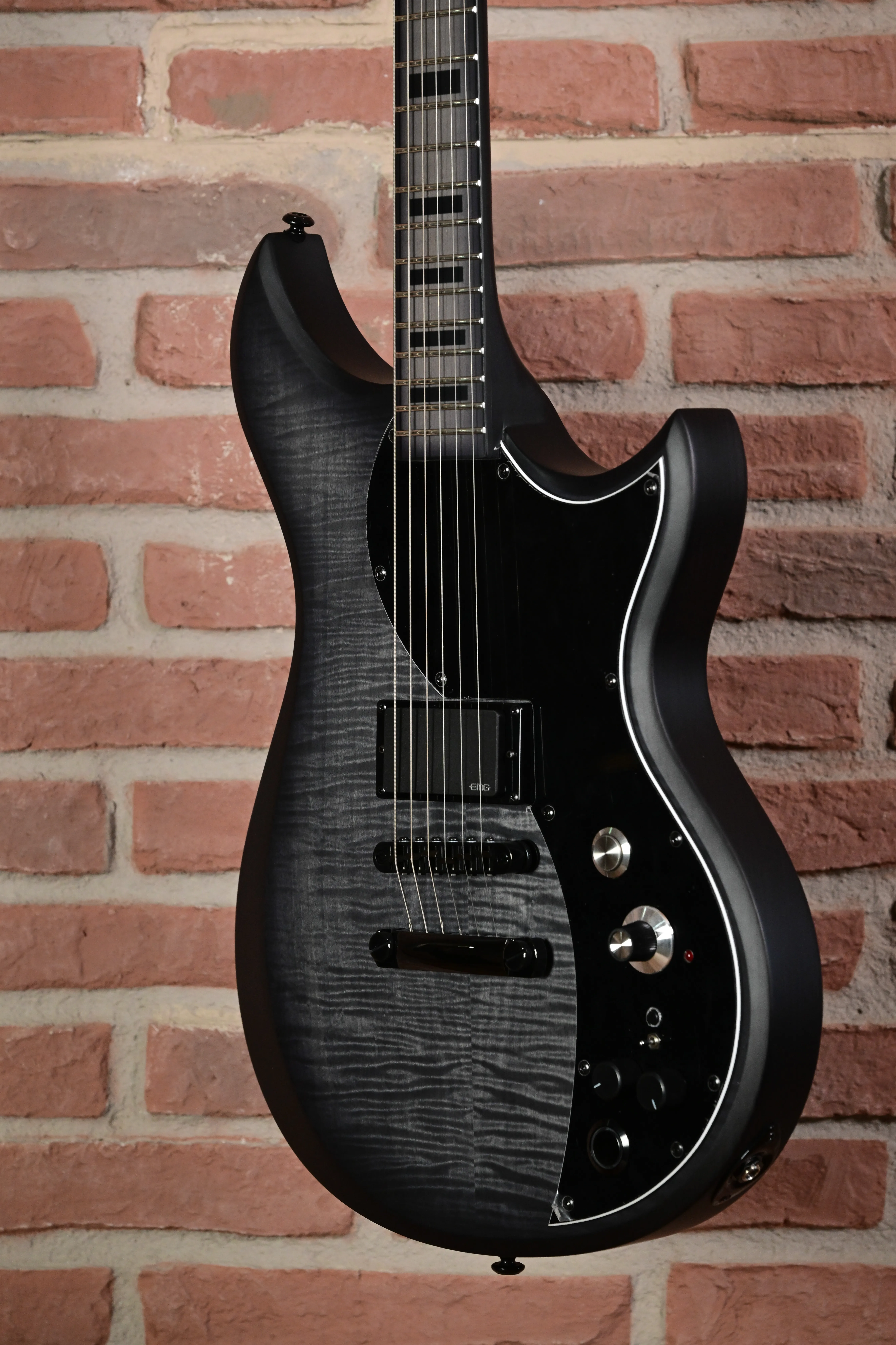 Cyclops DE – Will Putney Signature Flame Top Charcoal Burst