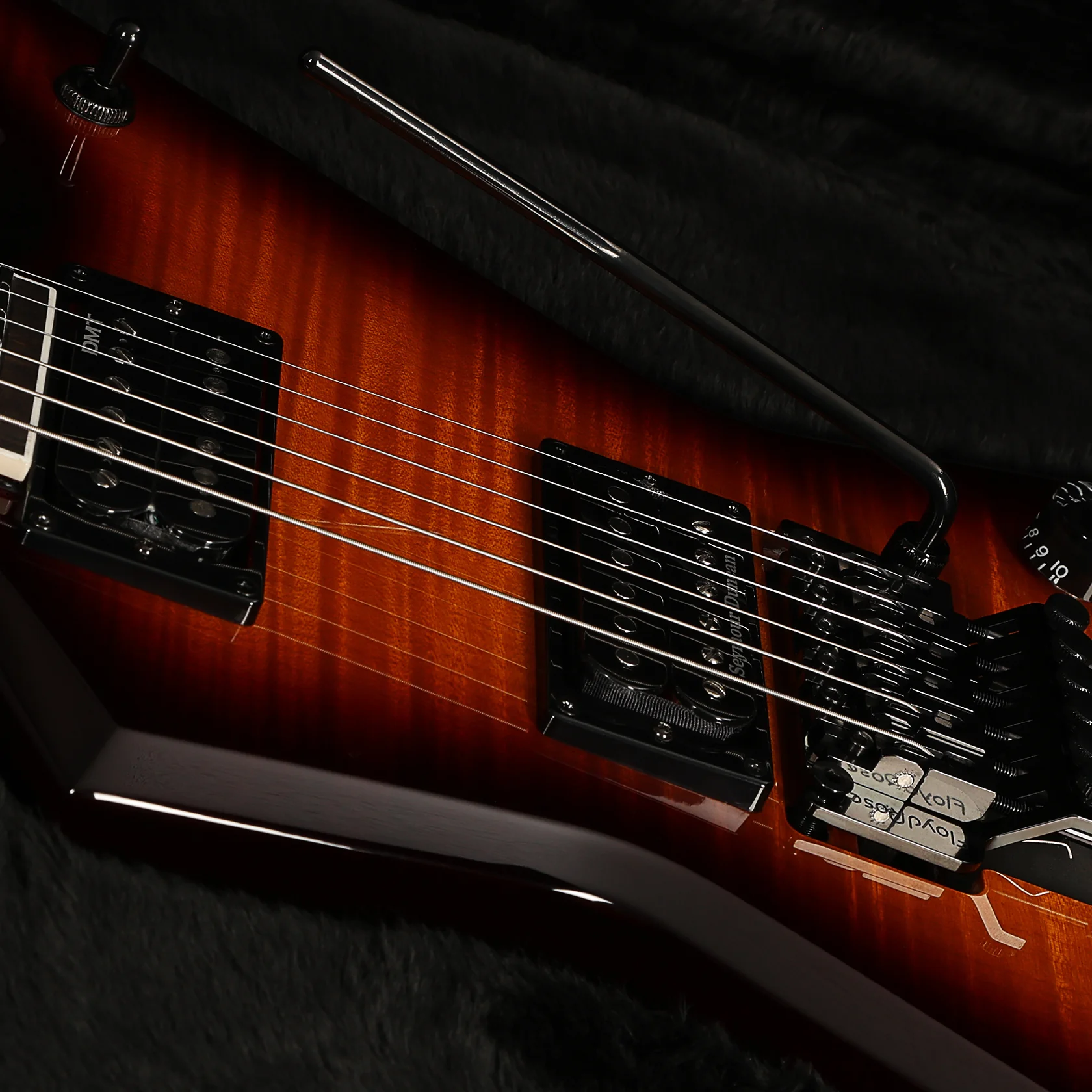 USA Rebel Floyd Flame Top Sunburst