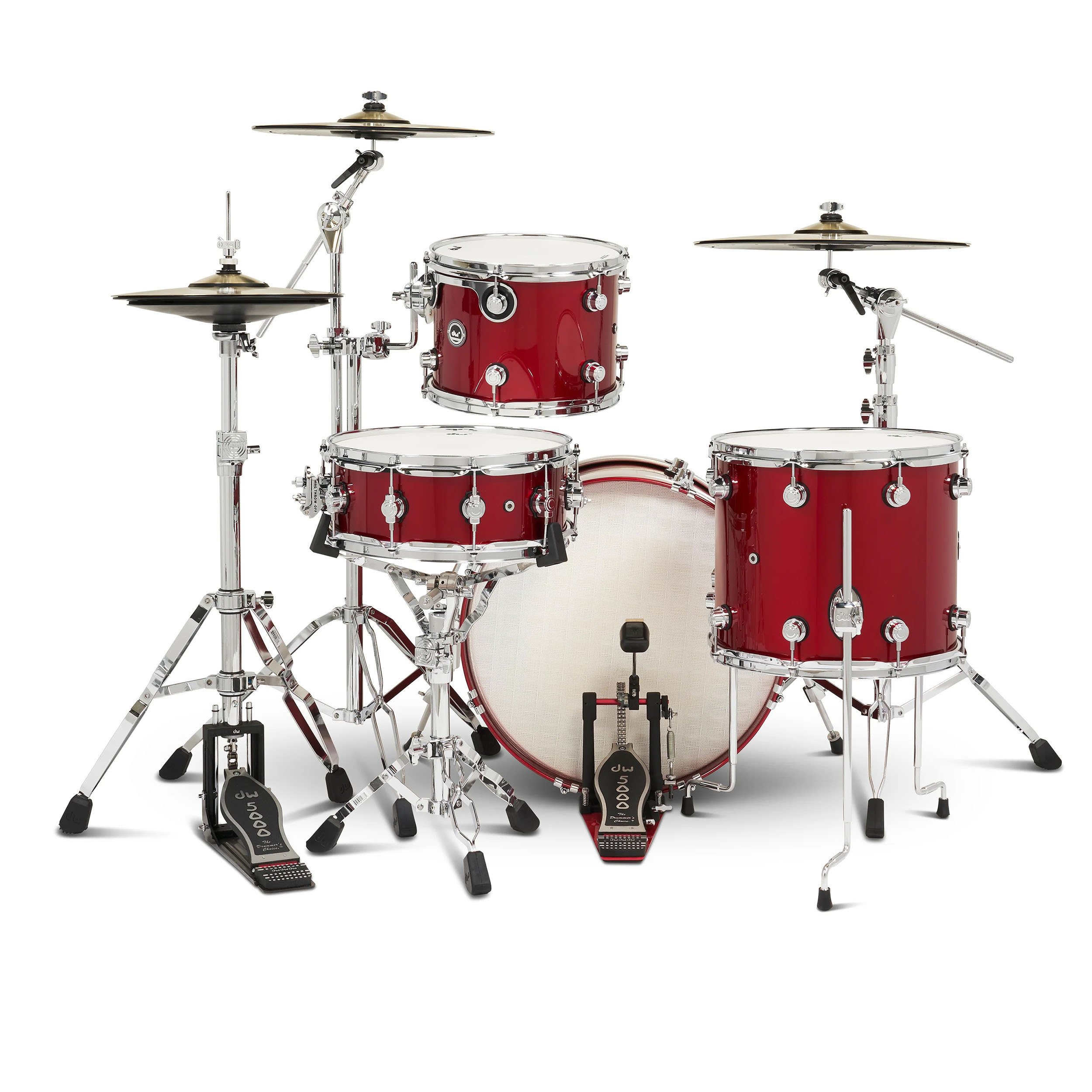 Black Cherry Metallic  | 4-tlg Drum Kit Set mit 3 Becken
