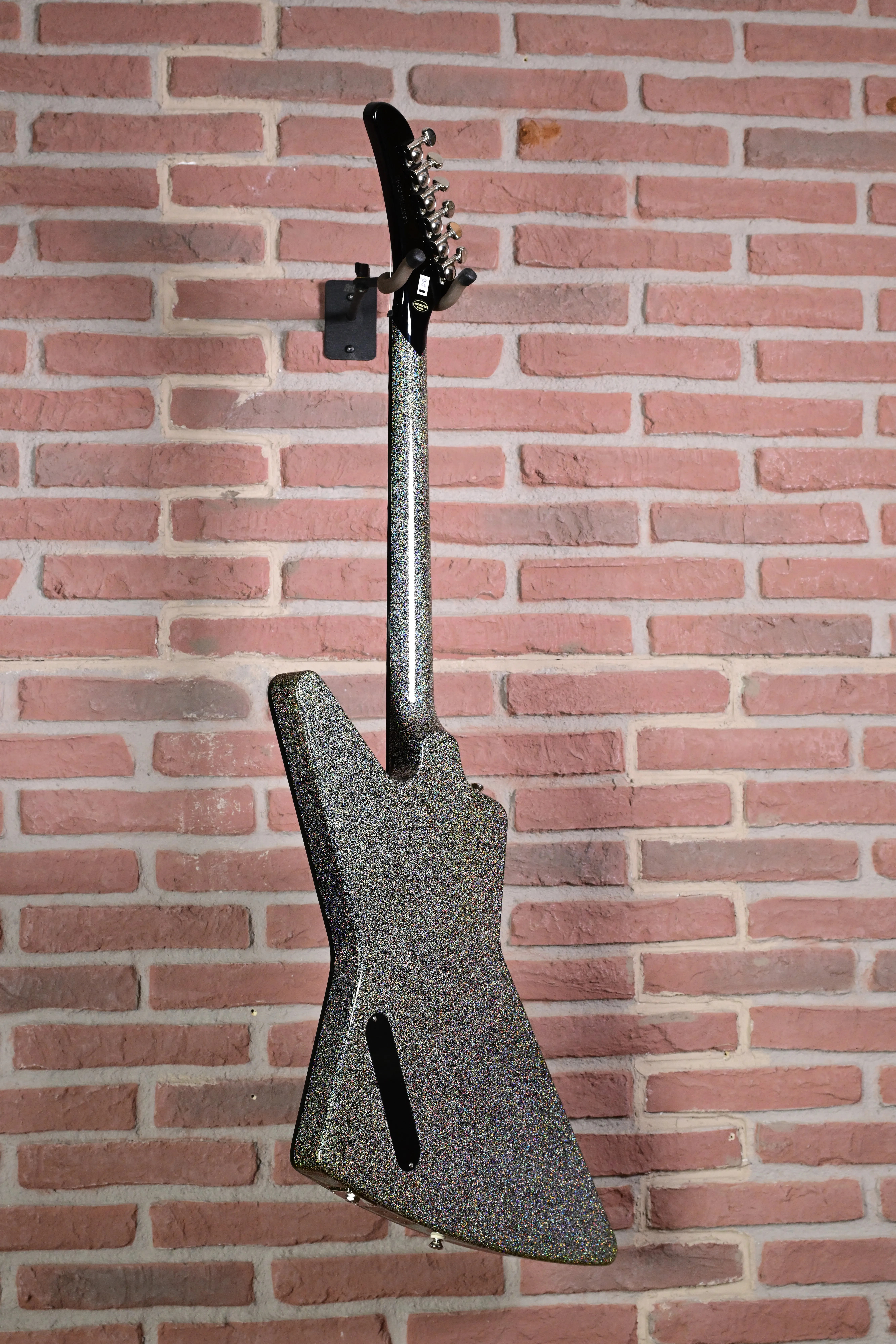 Lzzy Hale Explorer Custom Black Diamond Holographic Sparkle