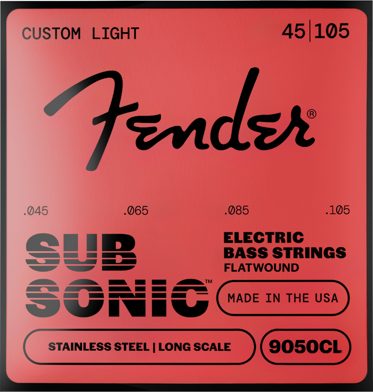 SubSonic 9050CL Bass Strings .045-.105