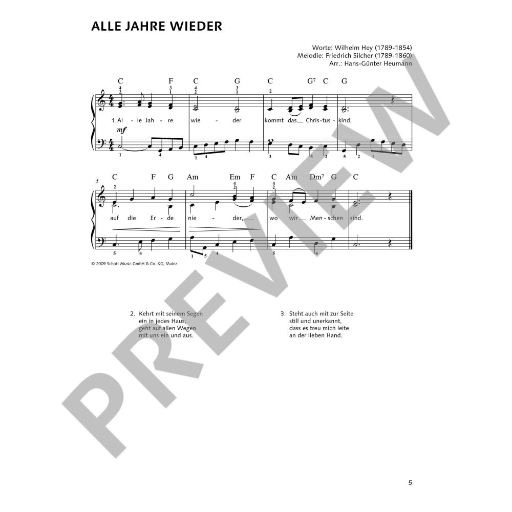 Weihnachtszeit - Weihnachtslieder für Klavier