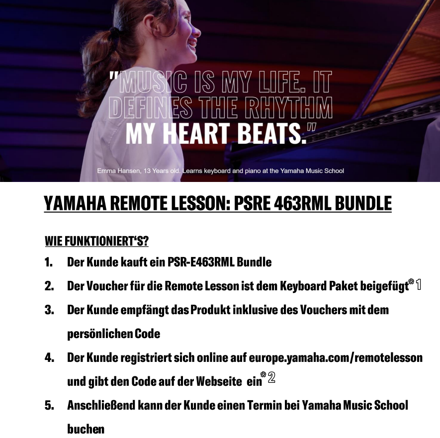 PSR-E463RML Keyboard + Remote Lesson 