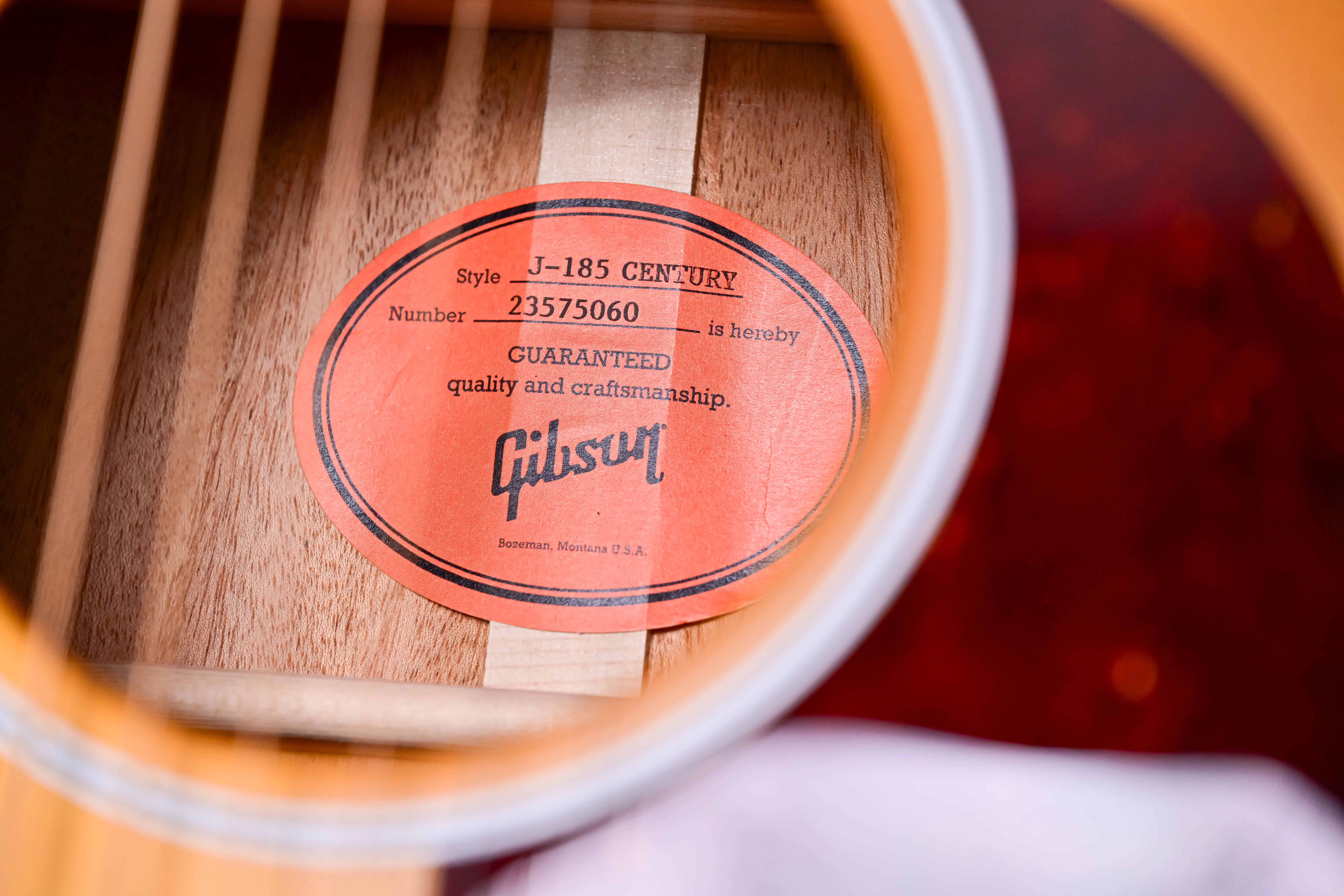J-185 Century 12-Fret Vintage Amber Jumbo Westerngitarre