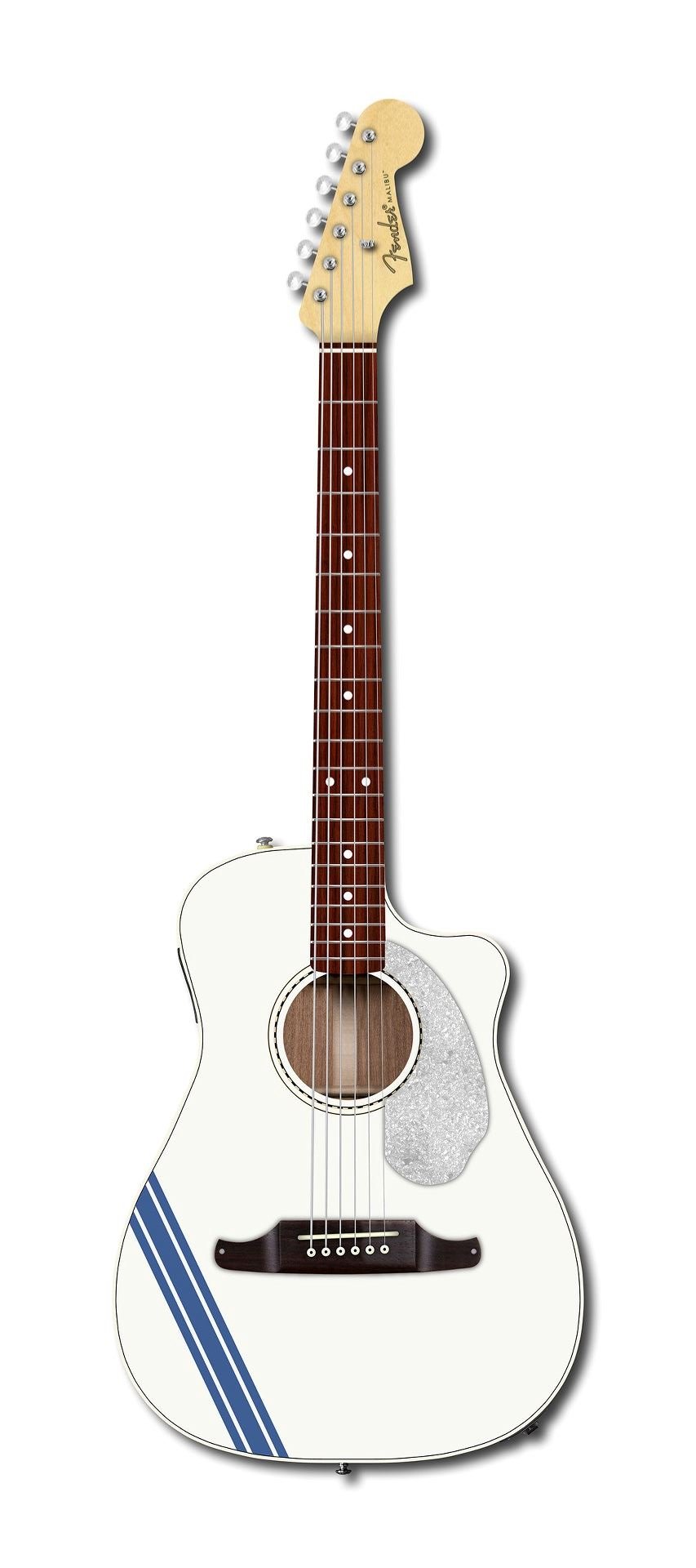 Malibu CE Mustang Olympic White - Westerngitarre mit Tonabnehmer