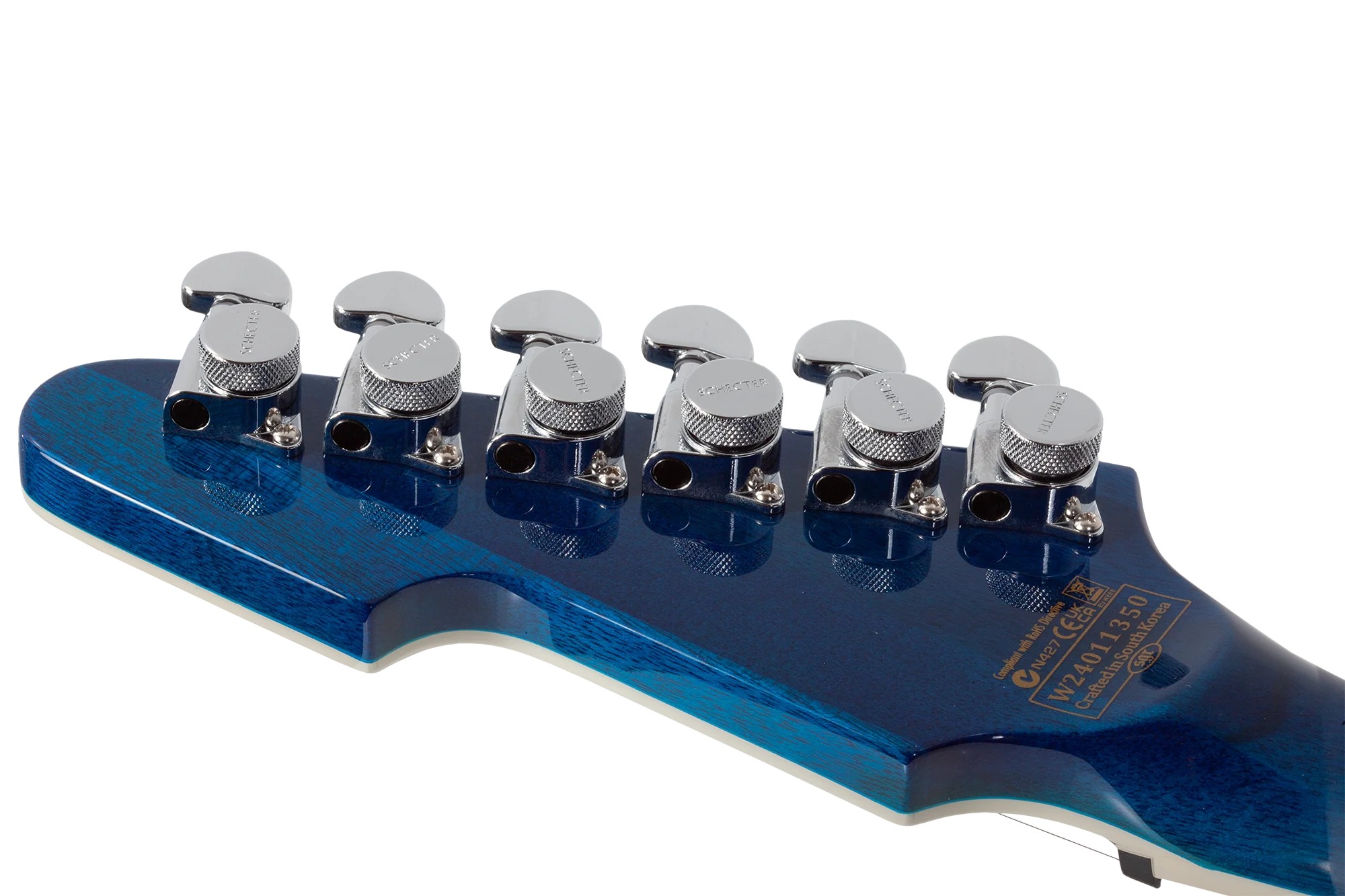 E-1 Electro Resin Transparent Blue E-Gitarre