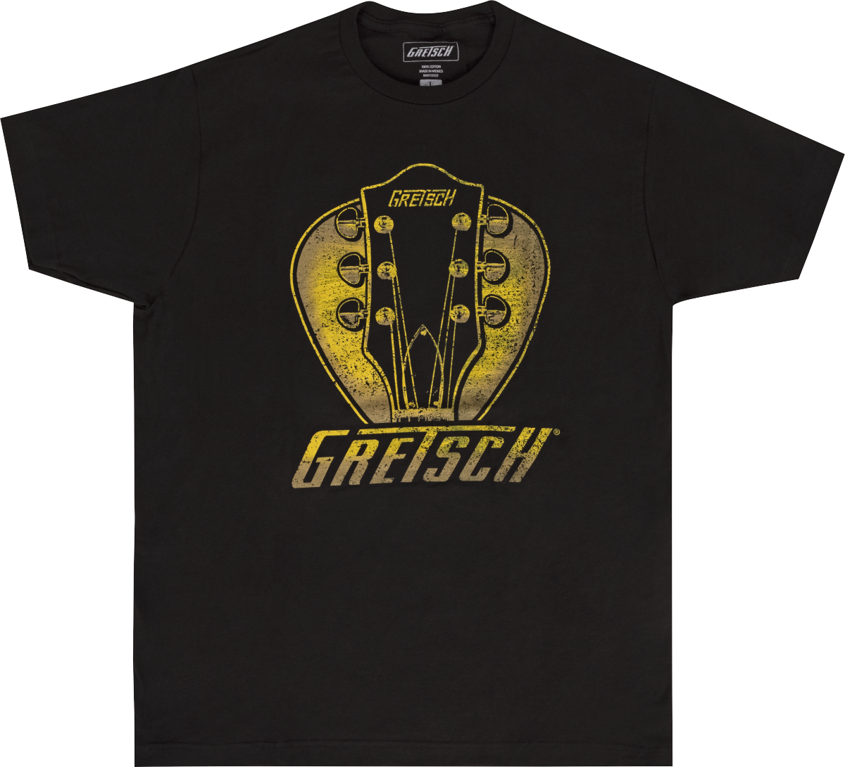 Headstock Pick T-Shirt, Black, Large   