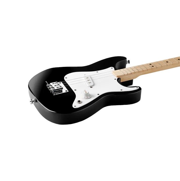 X Fender Telecaster schwarz 3-saitige Kindergitarre