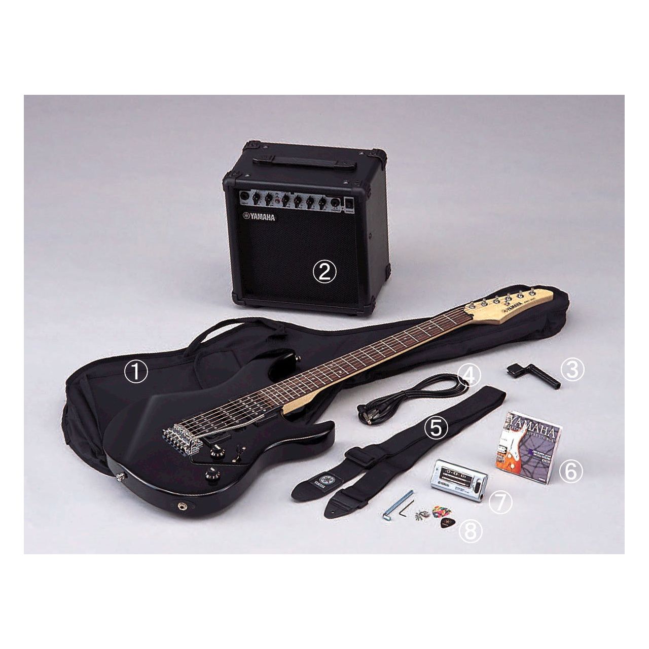 ERG-121GPII E-Gitarren Set in Schwarz