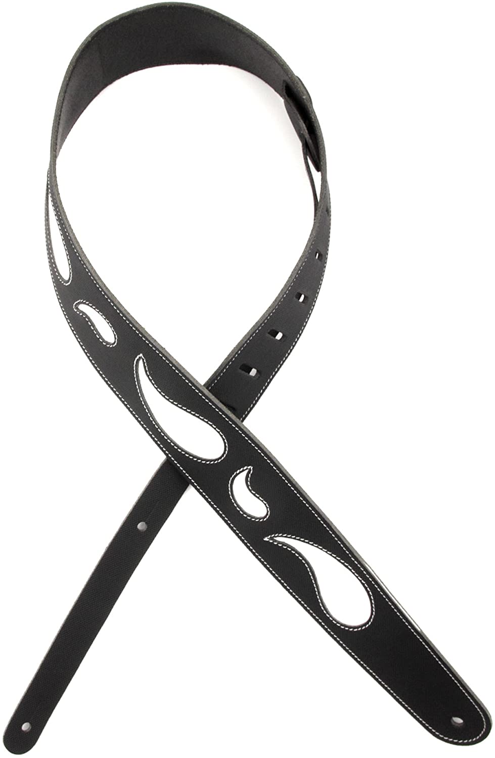Guitarstrap Paisley Window Black