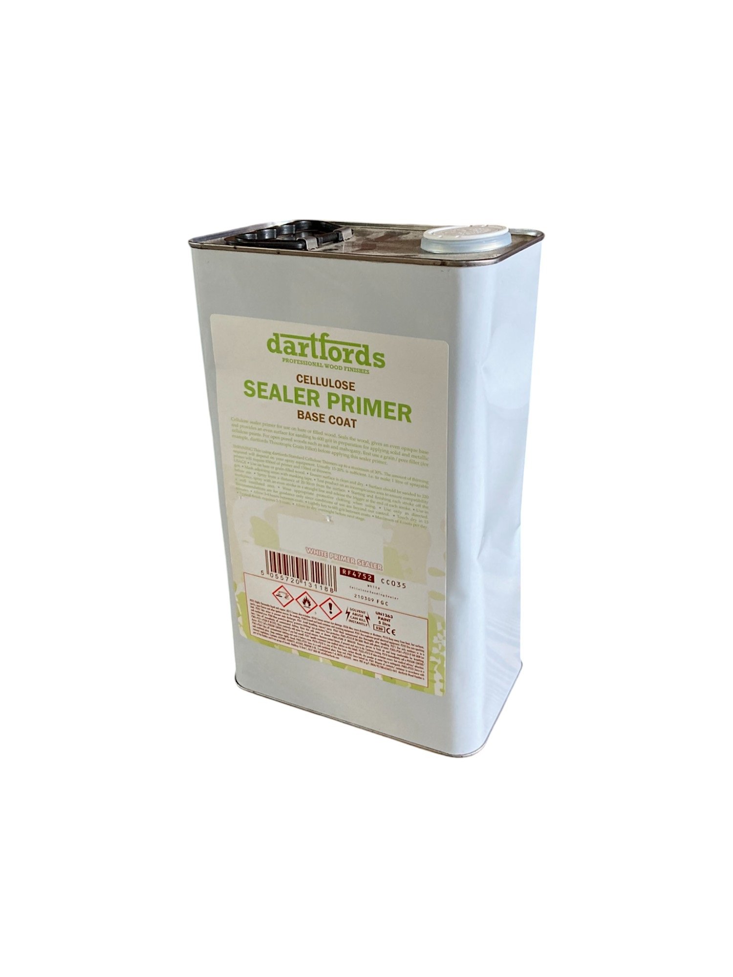 Weißer Zellulose-Schleifgrund (Primer) -  5 Liter