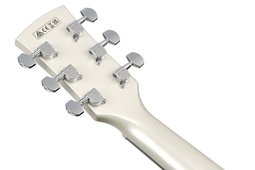 AJ70M2E-PW Pearl White Artwood Jumbo Westerngitarre  