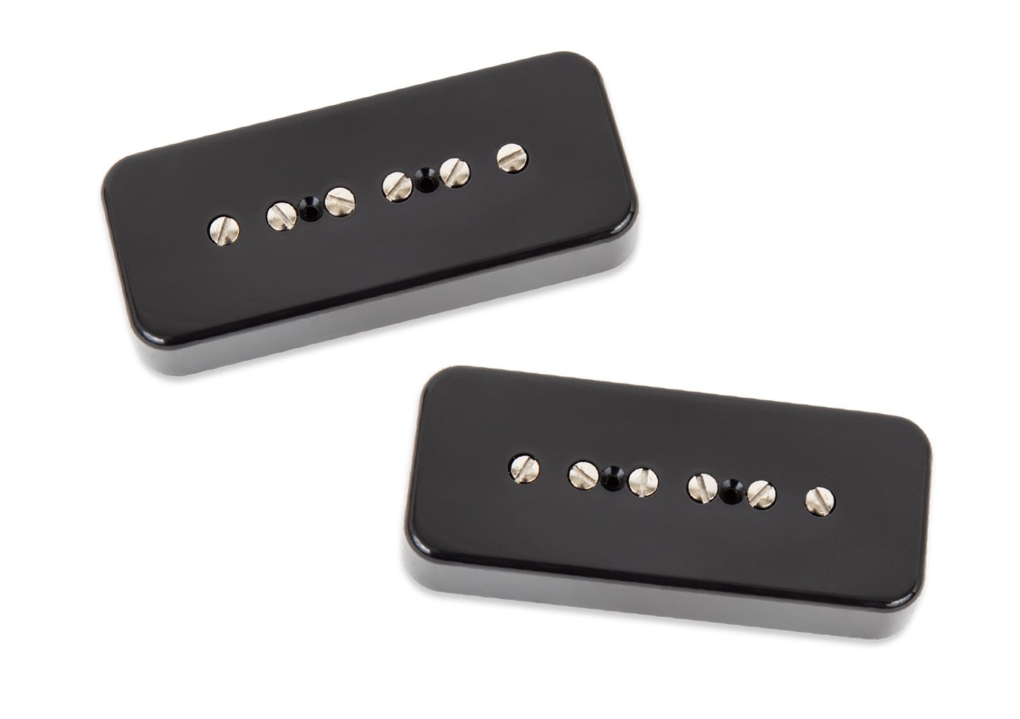 Vintage P90 Silencer Soapbar Pickup Set - Black Cover