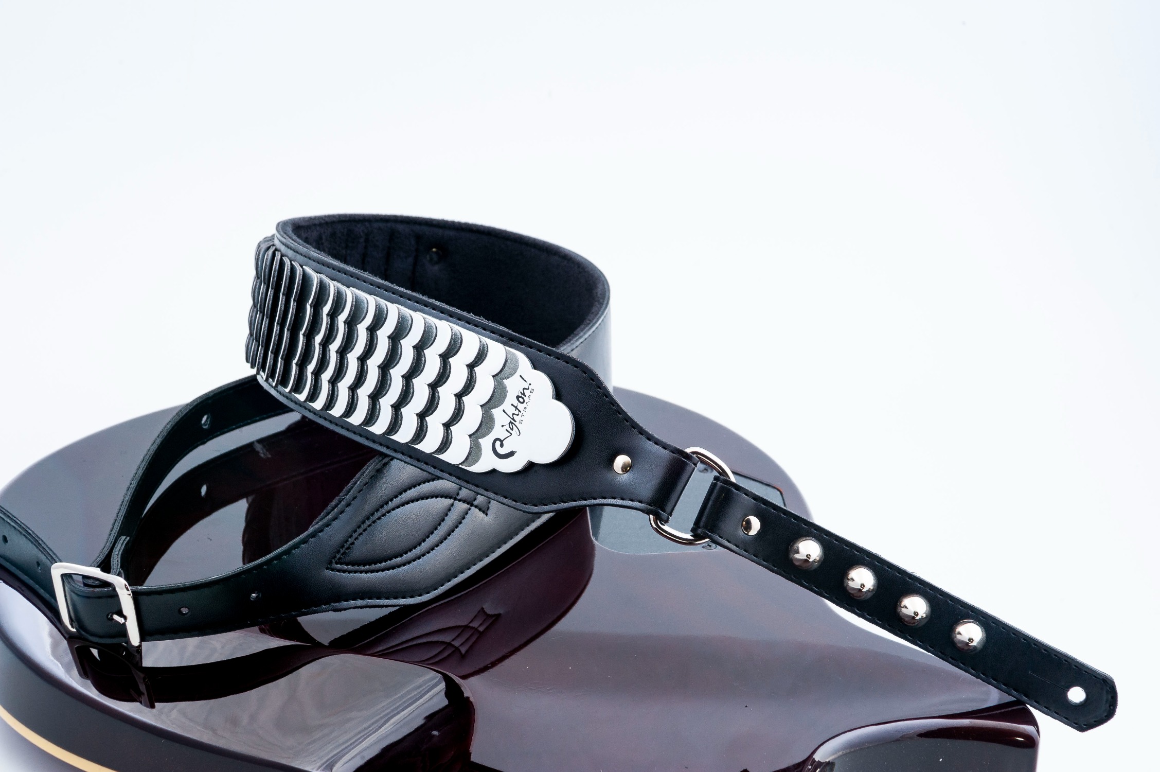 JL PYTHON black Guitar Strap  