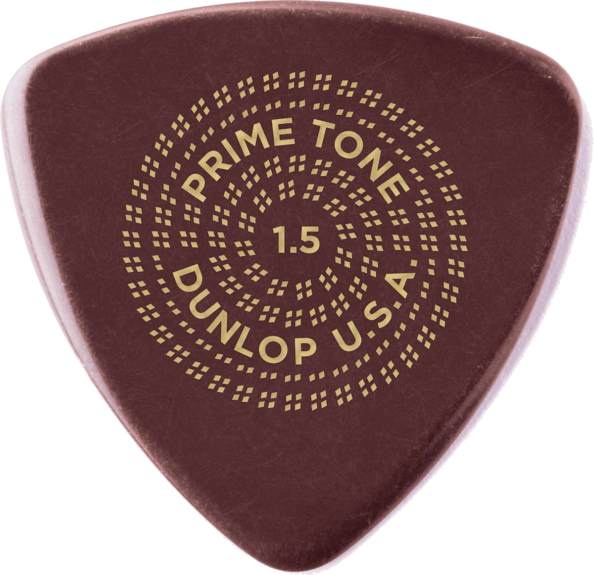 Primetone Triangle Picks, smooth, Refill Pack, 12 pcs., dark brown, 1.50 mm 