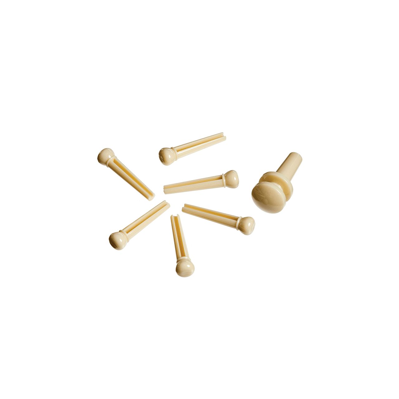 Plastic Bridge & End Pins Elfenbein