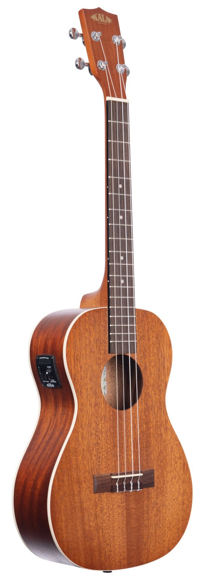 KA-BE Satin Mahogany Baritone Ukulele with EQ & Bag