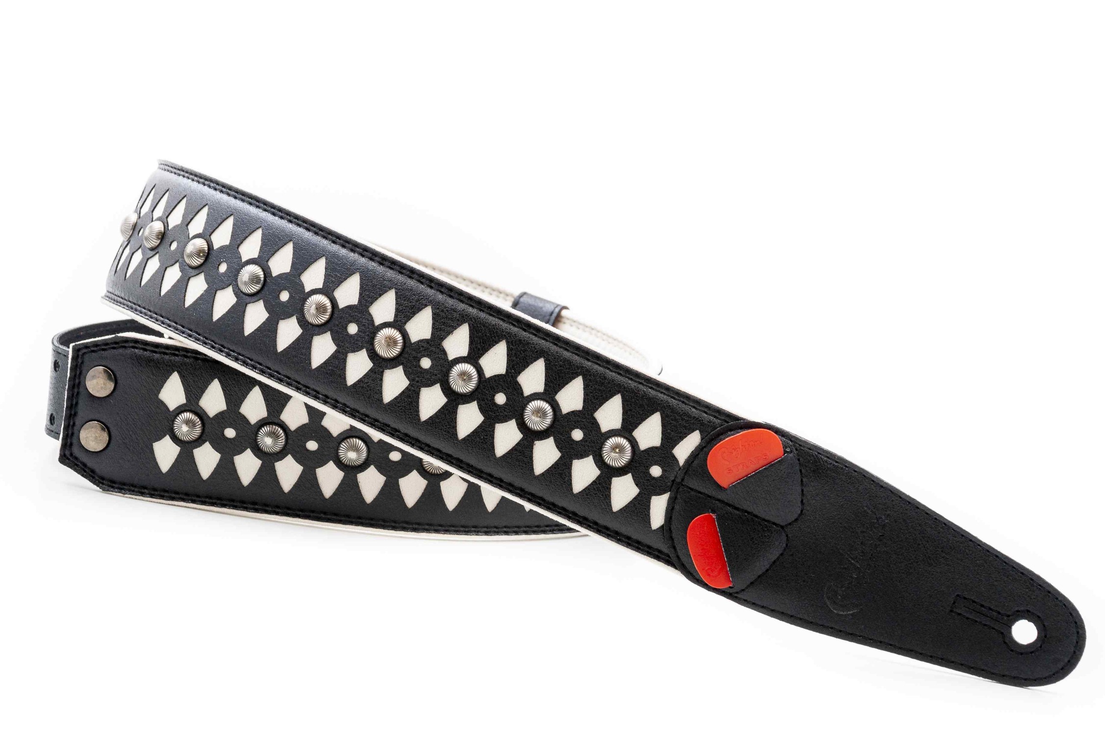 Armour White Guitar Strap
