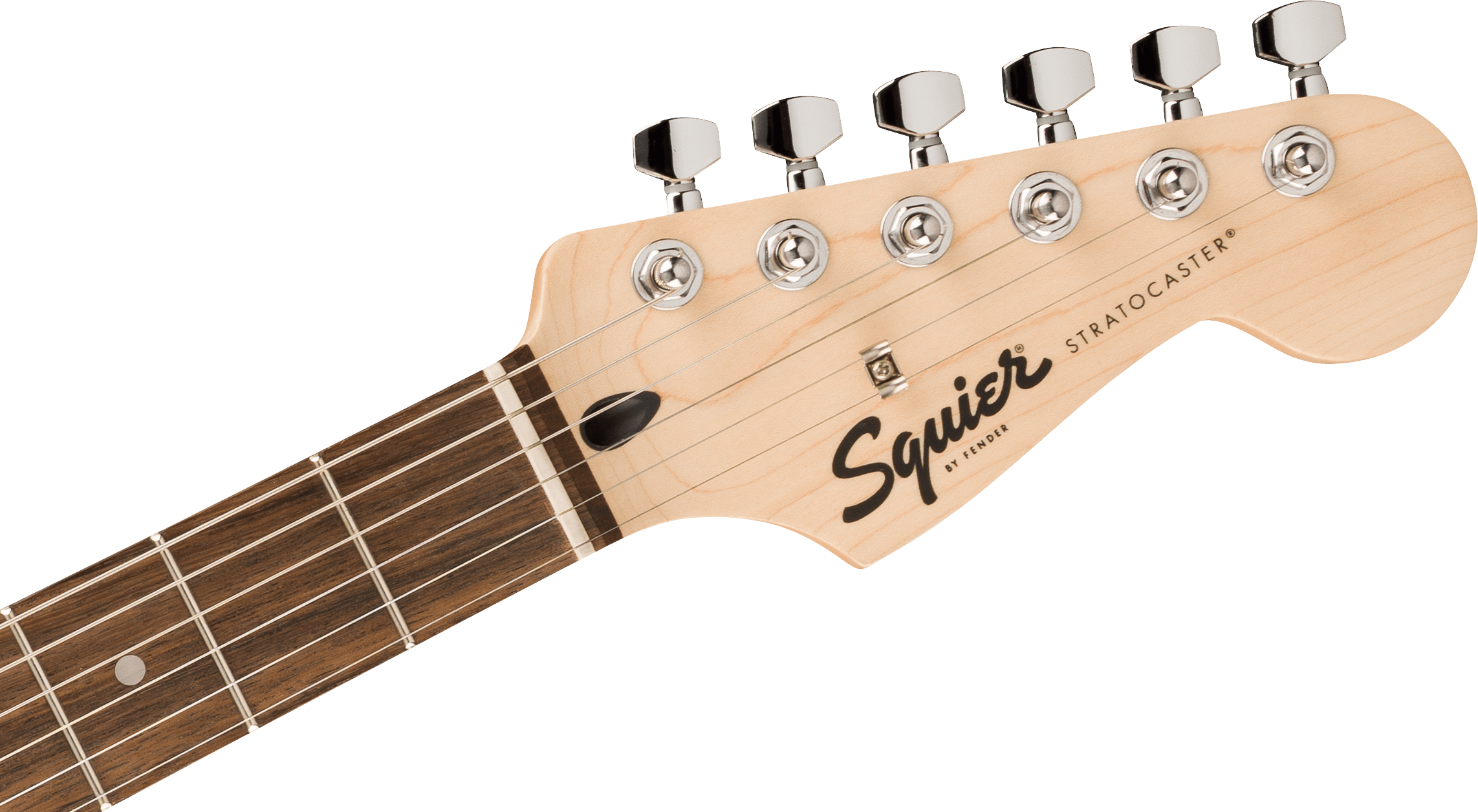 E-Gitarrenhals, Ahorn-Kopfplatte, dunkles Griffbrett, sechs Saiten, Chrom-Mechaniken