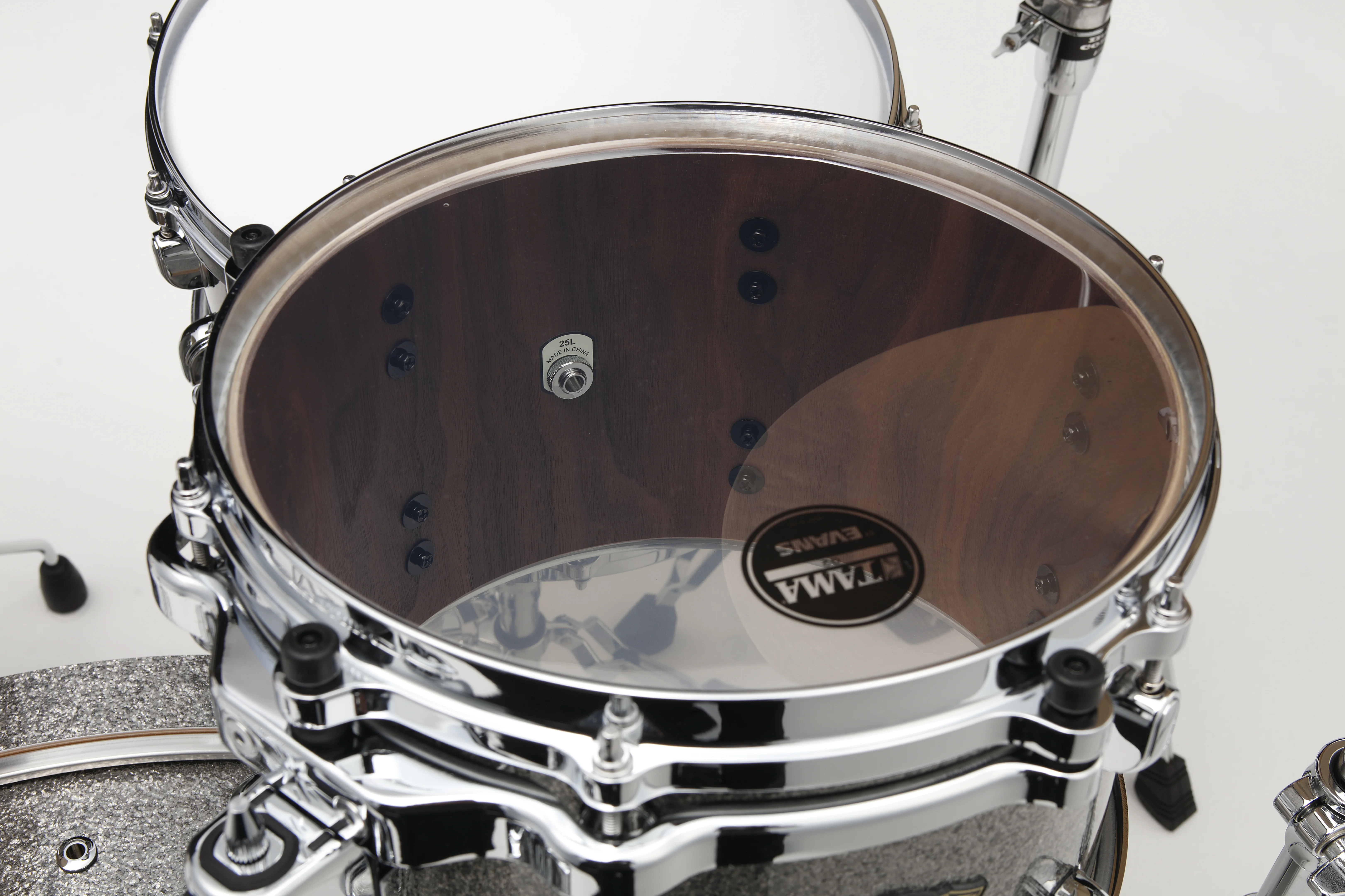 Starclassic Walnut/Birch Duracover Wrap Shell Kit 3 teilig - Smoked Silver Sparkle