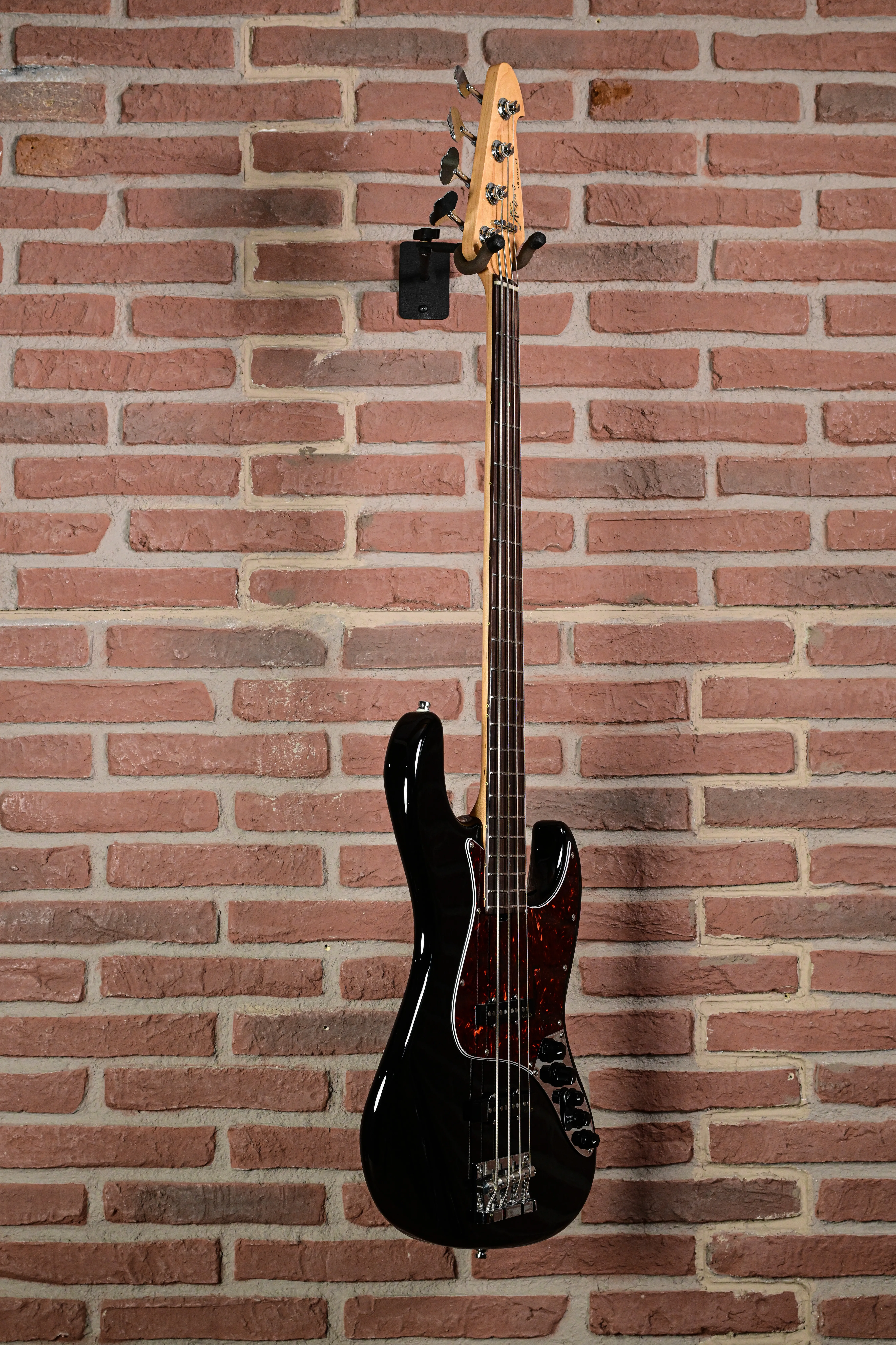 KJB-Custom Rosewood Act Bass  Black