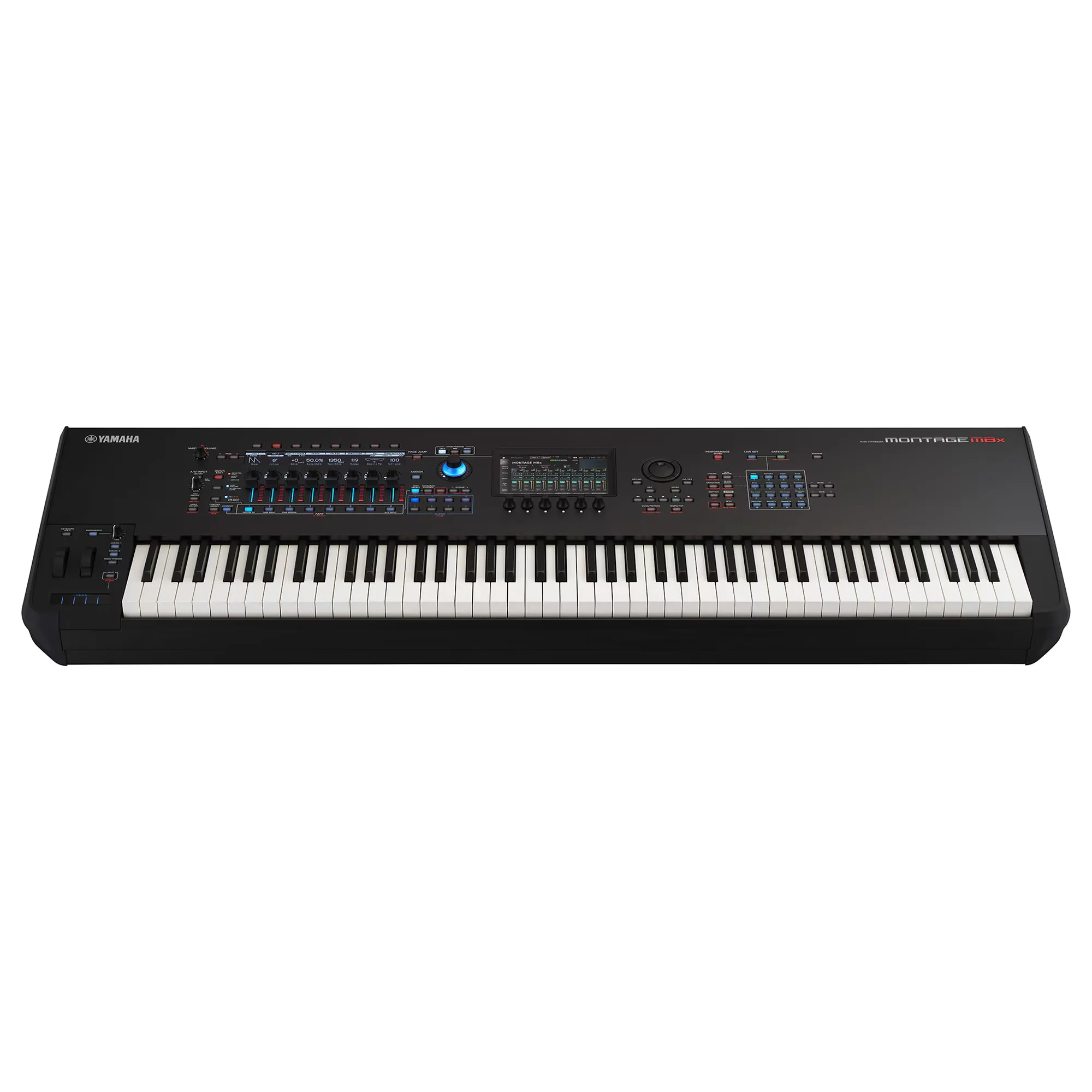 Yamaha Montage M8x Frontansicht des Synthesizers