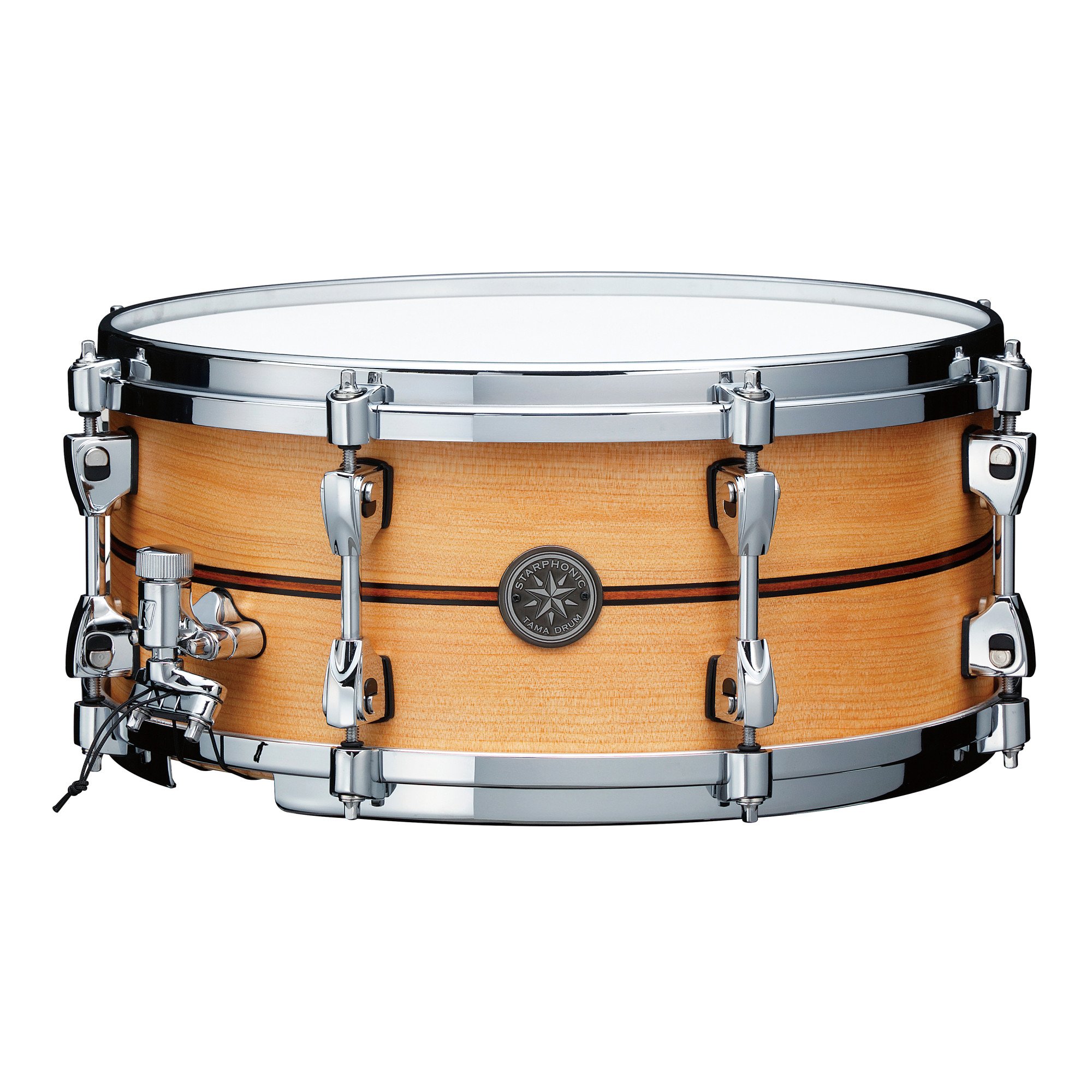 Starphonic Spruce Snaredrum 14" x 6" - Satin Natural Spruce/Chrom HW