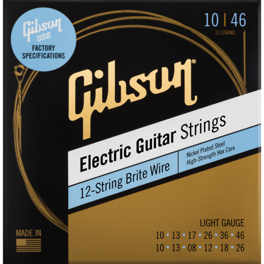 Brite Wire Strings 12-String Set, Light 010-046