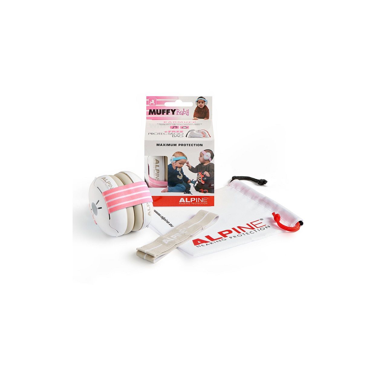 Muffy Baby Gehörschutz rosa