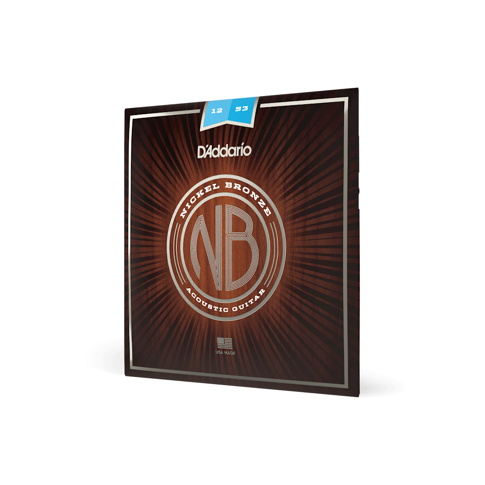 NB1253 Nickel Bronze Acoustic Guitar Strings, Light, 12-53